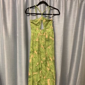 COPY - Urban Outfitters Tropical print maxi dress